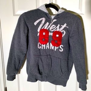 Lee Rider Sherpa lined full zip hooded boys jacket